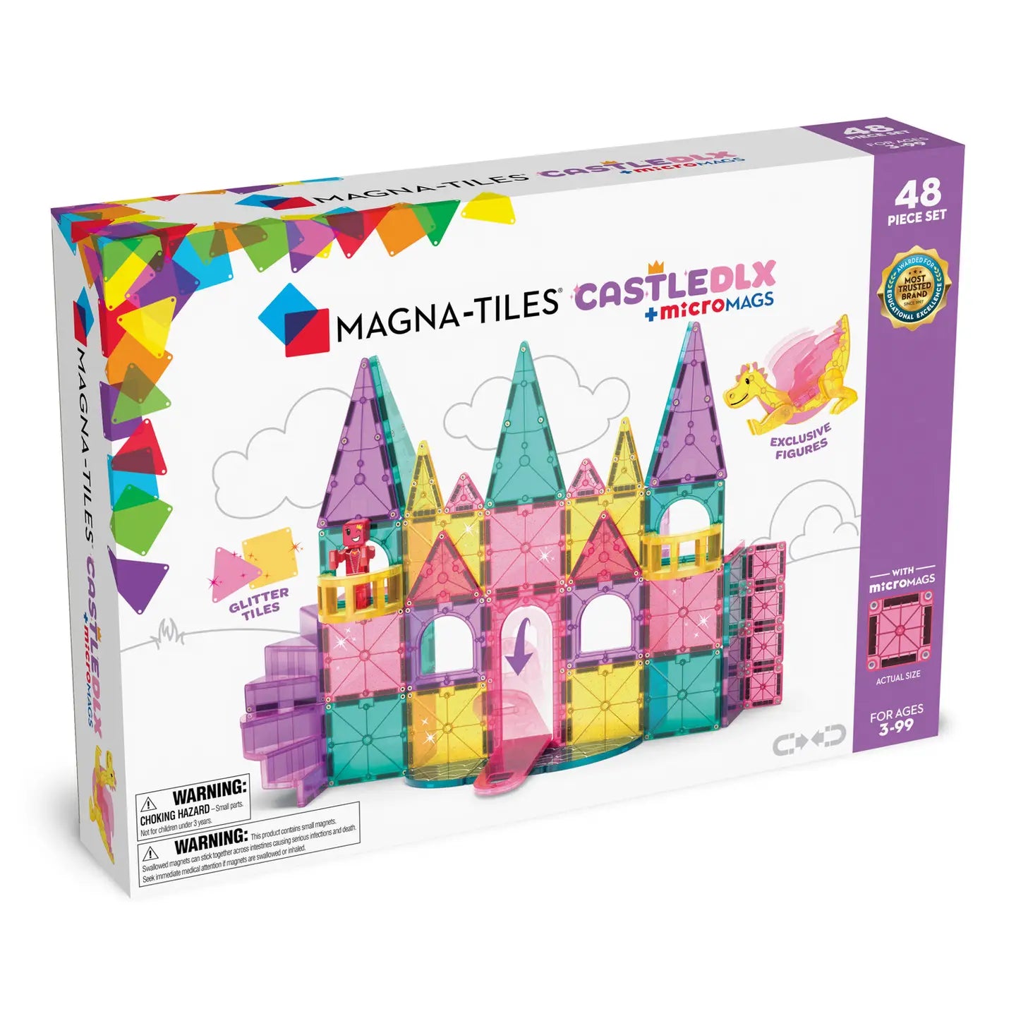 Magna-Tiles Magna-Tiles Castle Dlx 48 Piece Set