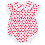 Lila and Hayes Council Girls' Bubble - Schoolhouse Apples Pink