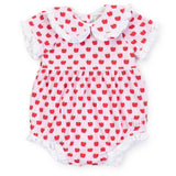 Lila and Hayes Council Girls' Bubble - Schoolhouse Apples Pink