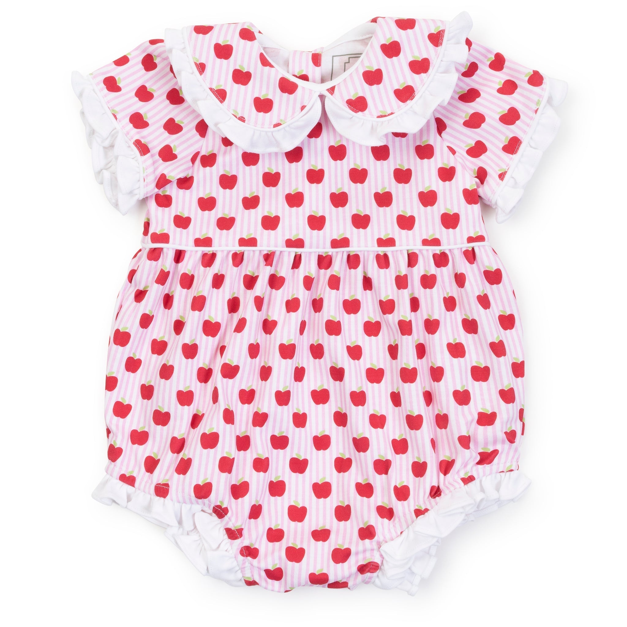Lila and Hayes Council Girls' Bubble - Schoolhouse Apples Pink