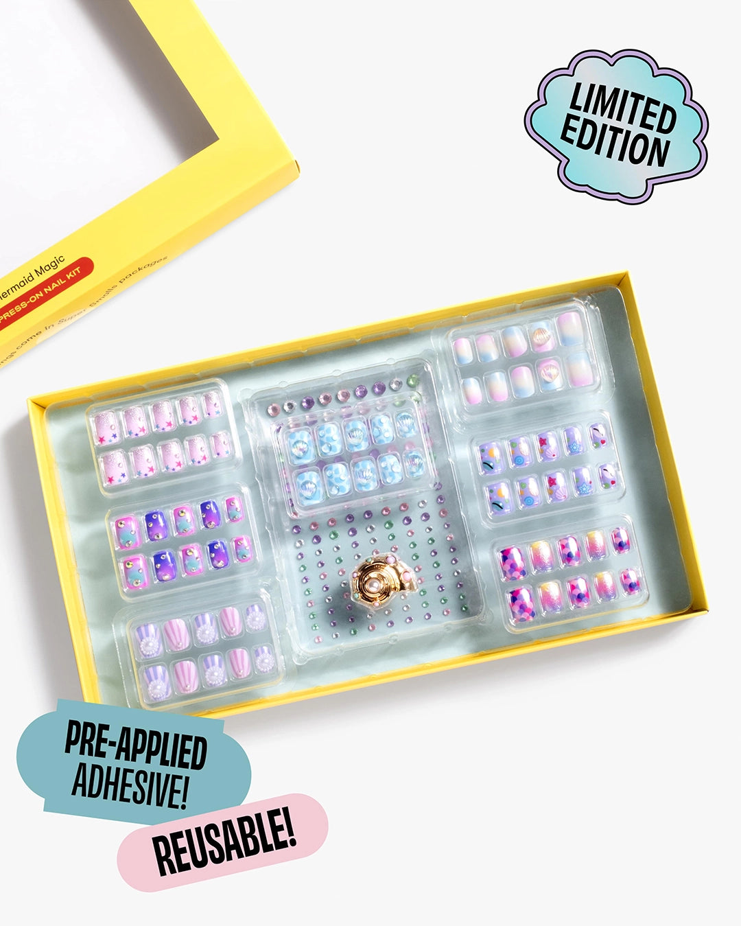 Super Smalls Mermaid Press On Nail Kit