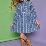 Amelia Dress- Chamonix Chambray Embroidery