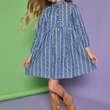 Amelia Dress- Chamonix Chambray Embroidery