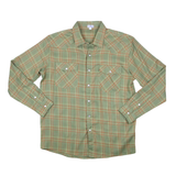 BlueQuail Deer Camp Plaid Flannel Pearl Snap Long Sleeve Shirt