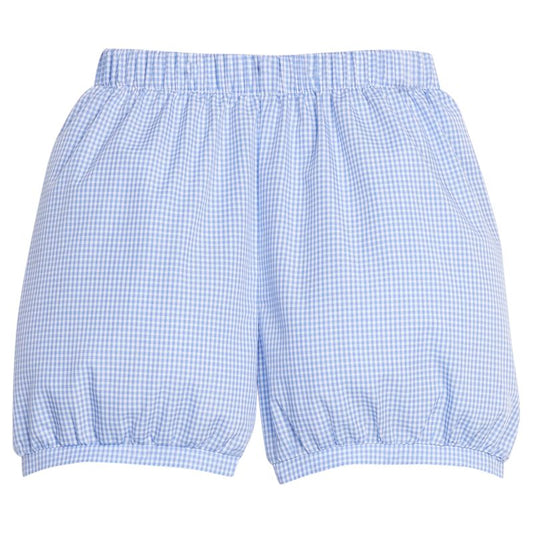 Little English Banded Short - Royal Mini Gingham