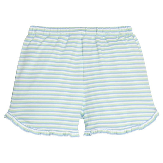 Little English Tulip Knit Short - Greenview Stripe