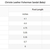 Baby Christie Leather Fisherman Sandal- White