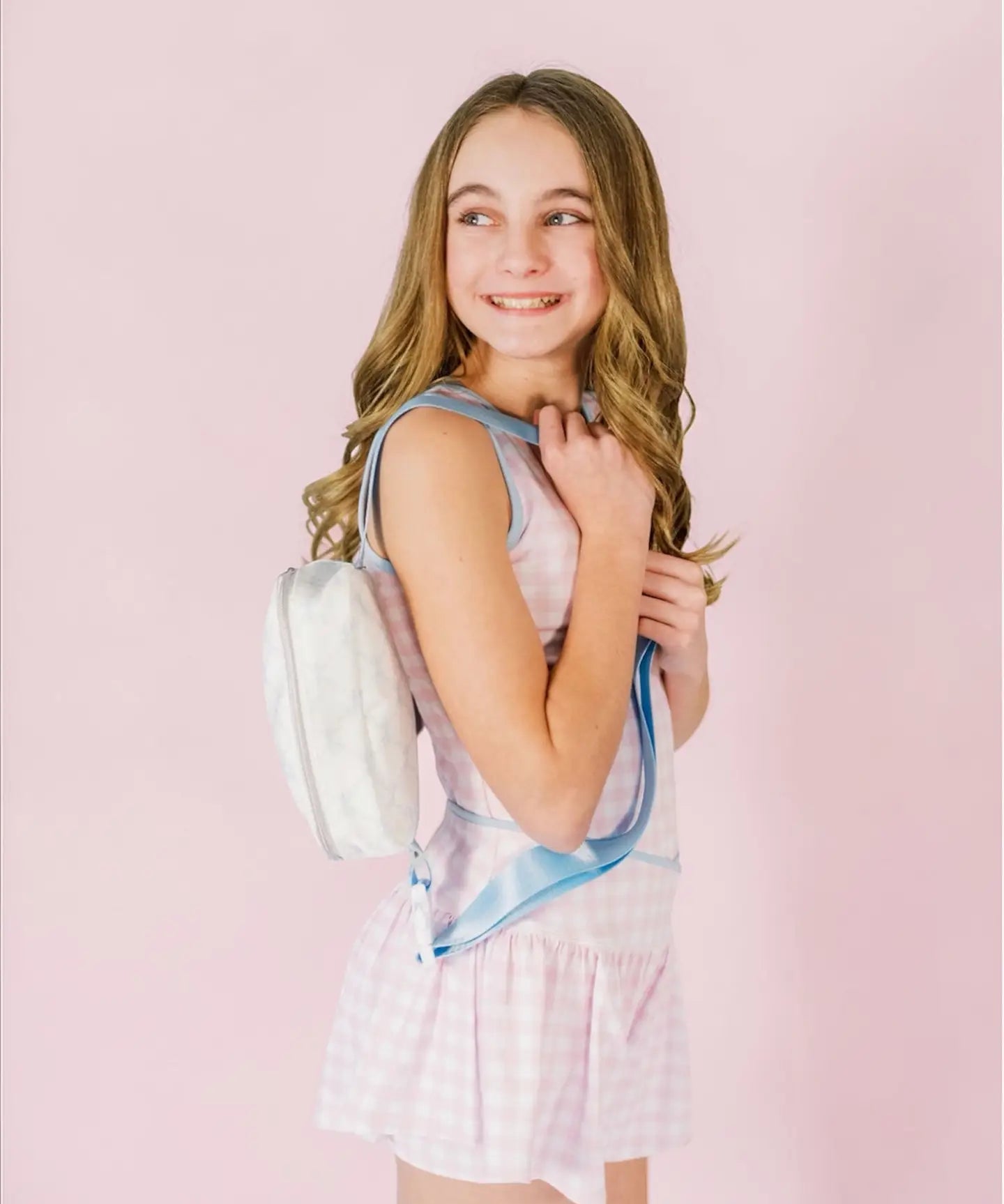Peachie Prep Pink Gingham Airlie Set 