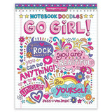 Coloring Book Notebook Doodles - Go Girls!