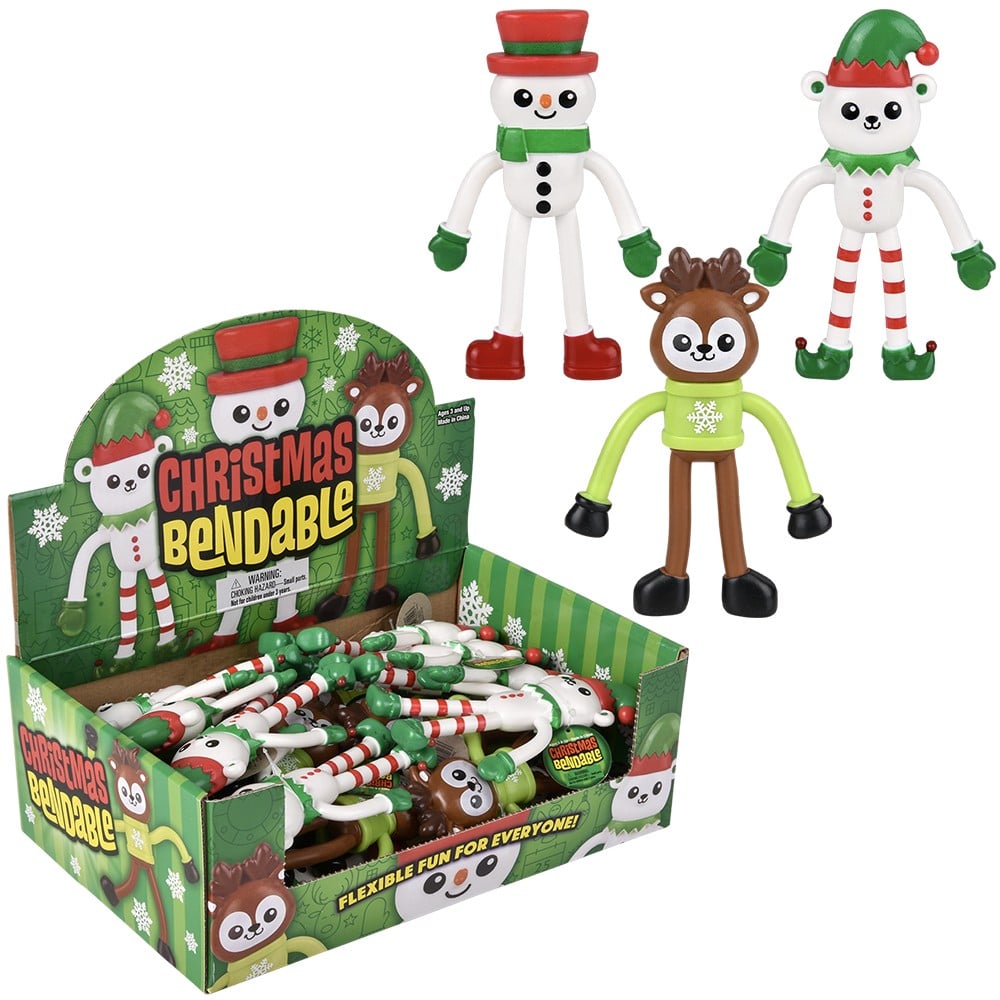 The Toy Network Christmas Bendable Figures
