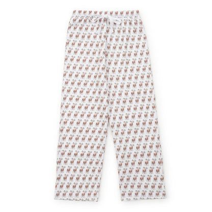 Lila and Hayes Beckett Boys' Hangout Pant - Festive Deer