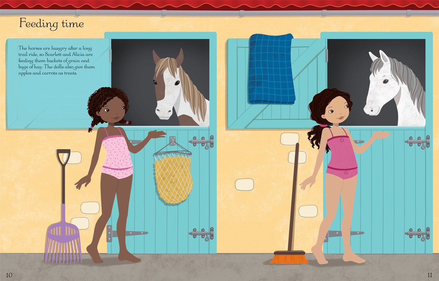 Usborne Books Sticker Dolly Dressing at the Stables