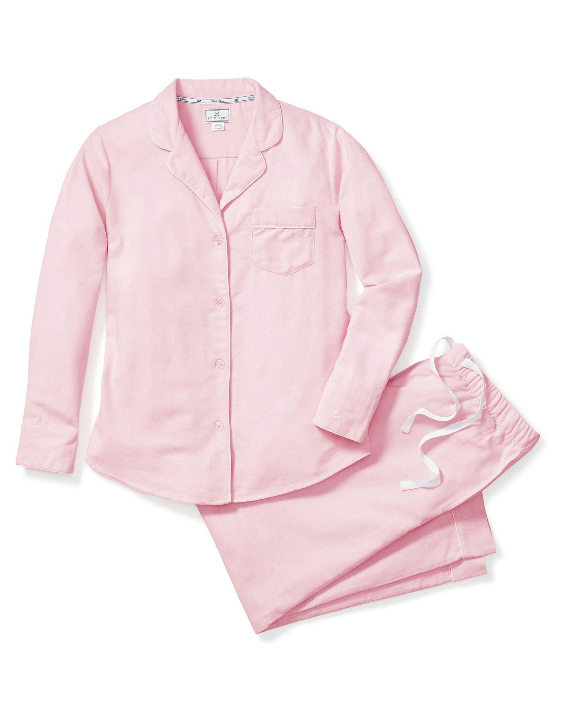 Petite Plume Women's Pink Flannel Pajama Set