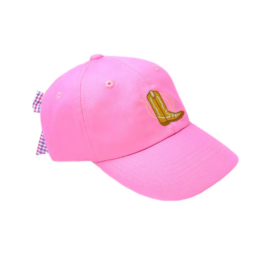 Bits and Bows Cowboy Boot Bow Baseball Hat