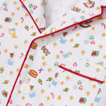 Petite Plume Santa's Workshop Twill Children's Pajama Set