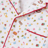 Petite Plume Santa's Workshop Twill Children's Pajama Set