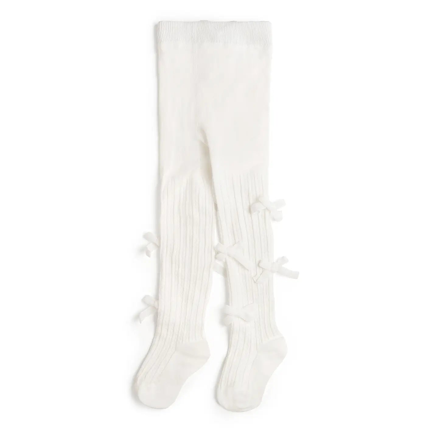 Sweet Wink Ivory Velvet Mini Bow Tights