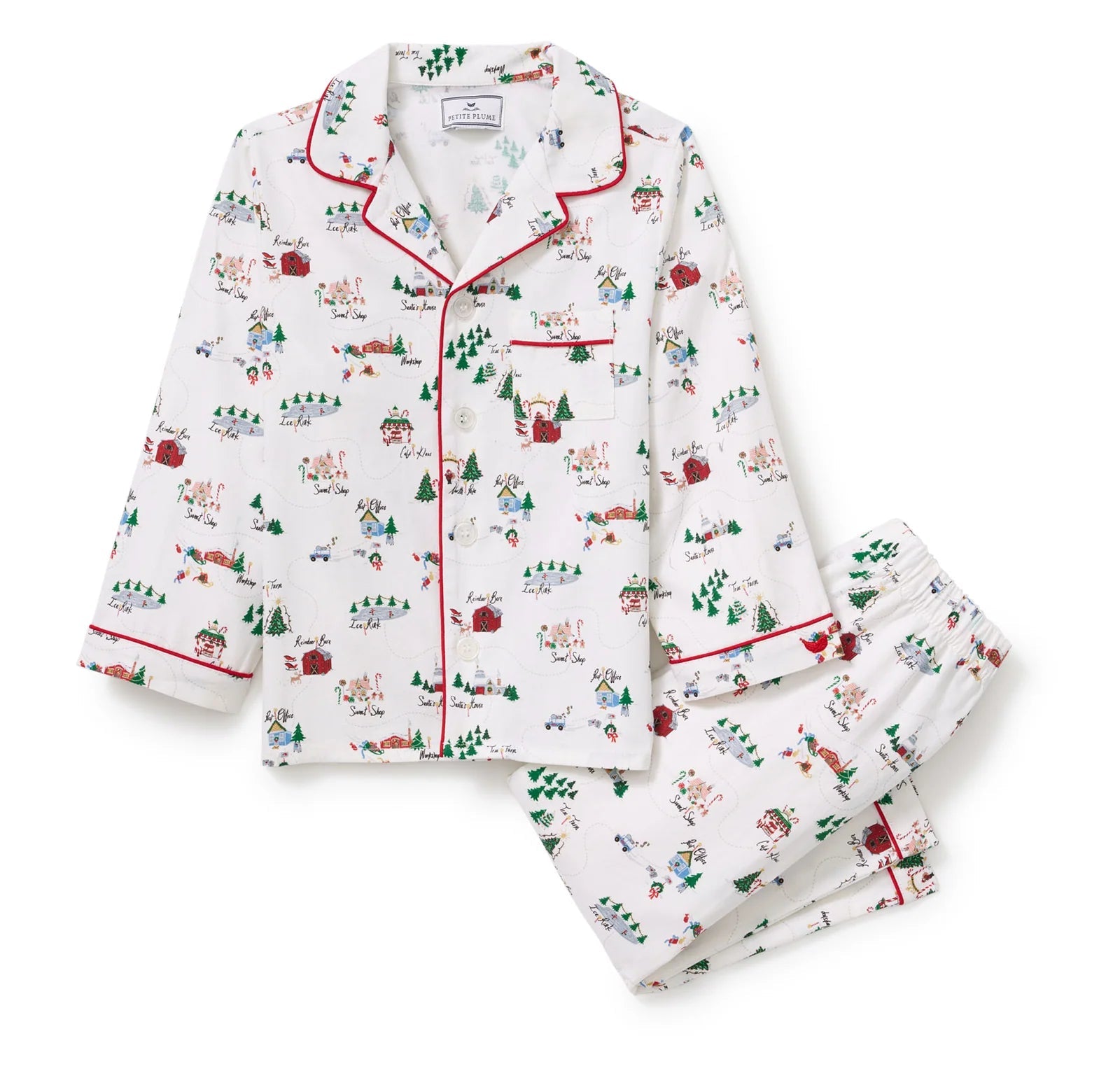Petite Plume North Pole Chronicles Twill Children's Pajama Set