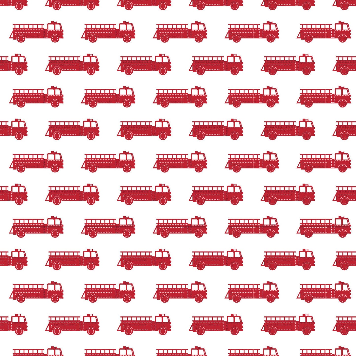 Hudson Boys' Short Set - Fire Truck Red