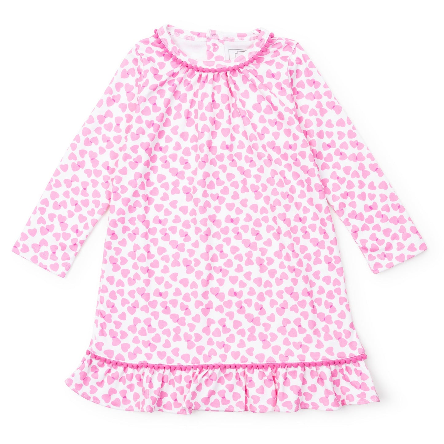 Lila and Hayes Carlin Girls' Dress - Confetti Hearts Pink