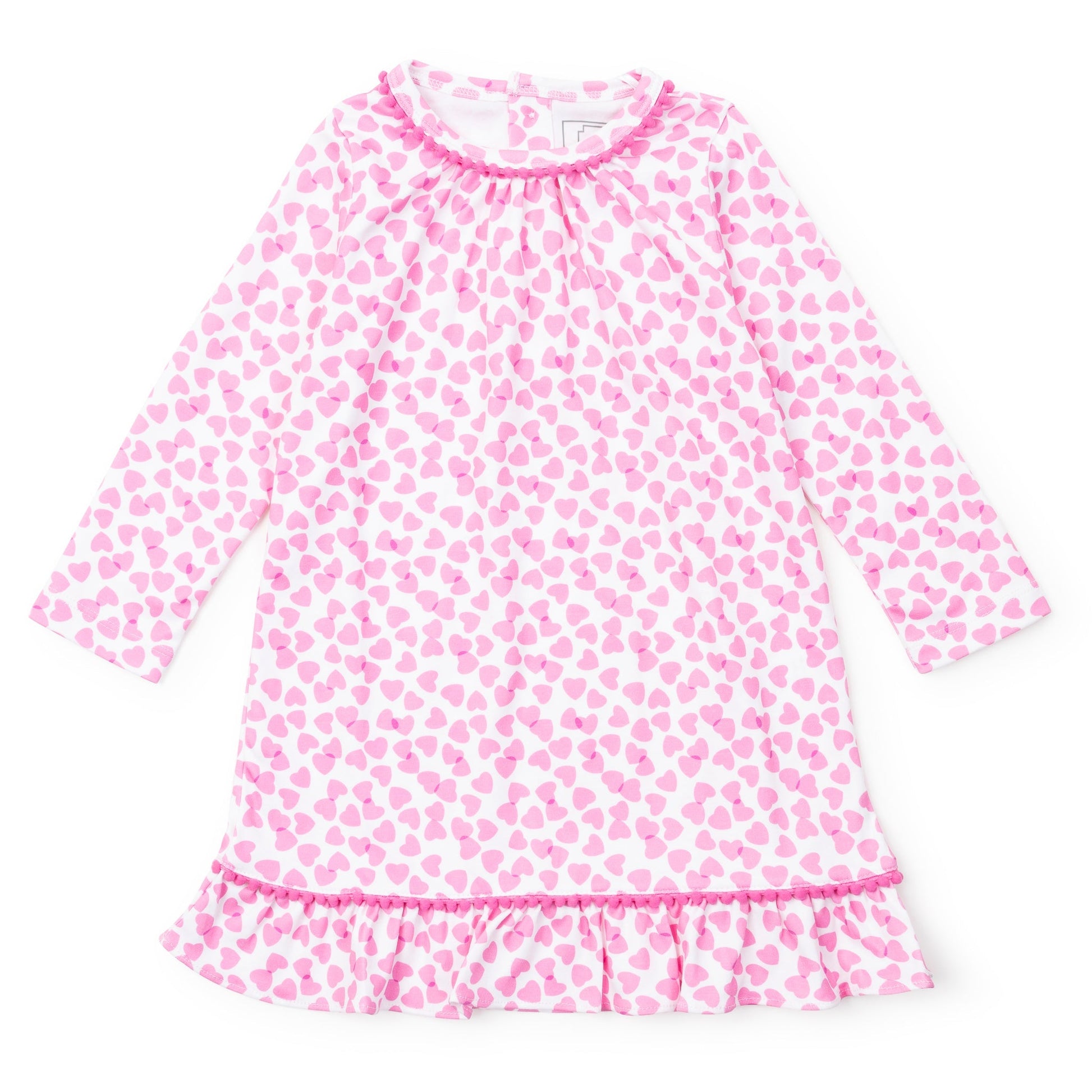Lila and Hayes Carlin Girls' Dress - Confetti Hearts Pink