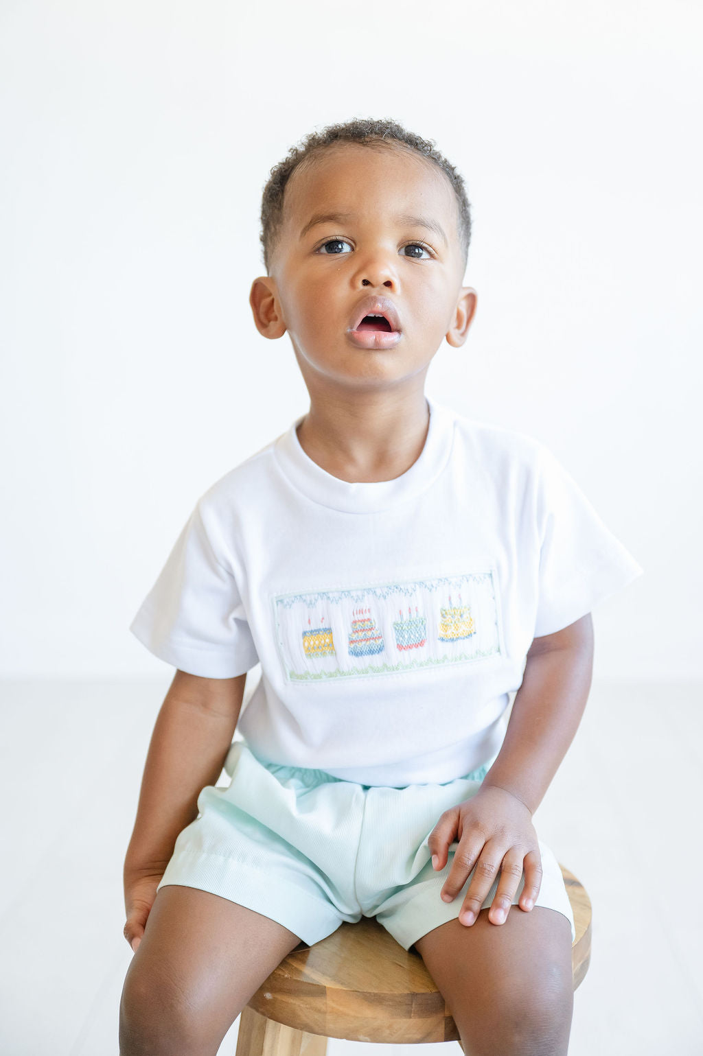 Ruth and Ralph Mint Green Birthday Boy Beau T-Shirt/Shorts Set