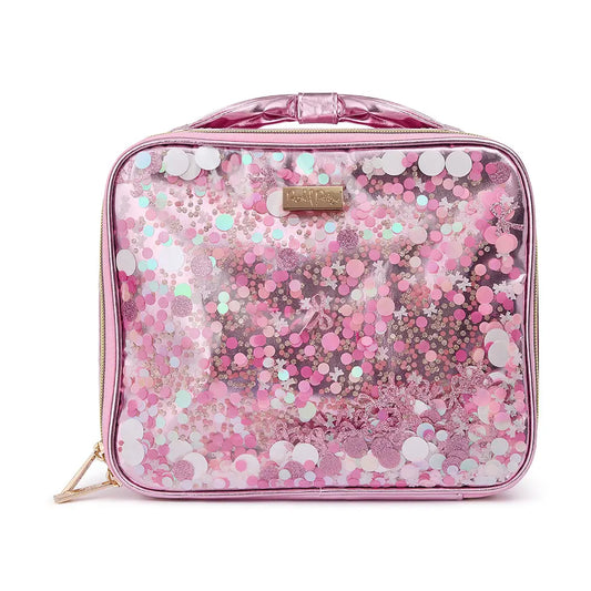 Packed Party Pink Bows and Confetti Lunchbox