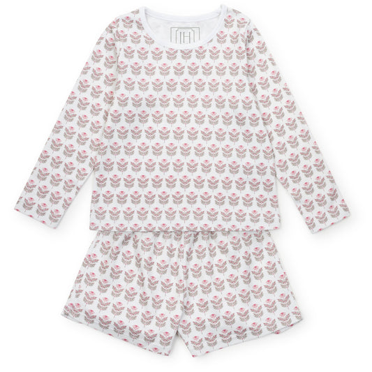 Lila and Hayes Sophie Girls' Short Set - Berkshire Batik Floral