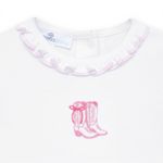 Magnolia Baby Darling Cowboy Boots Bubble- Pink