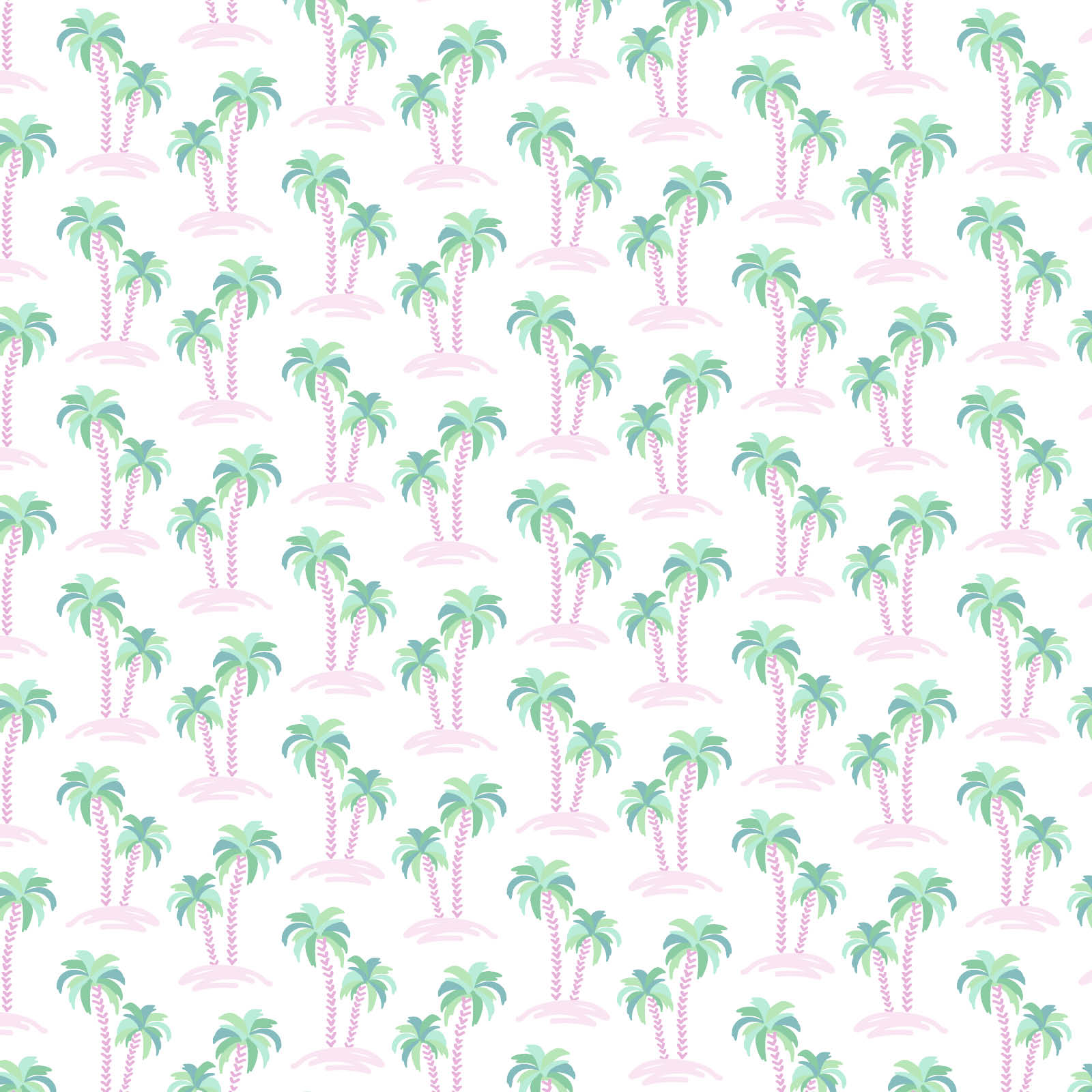 Lila and Hayes Emery Girls' Short Set - Palm Tree Isle Pink