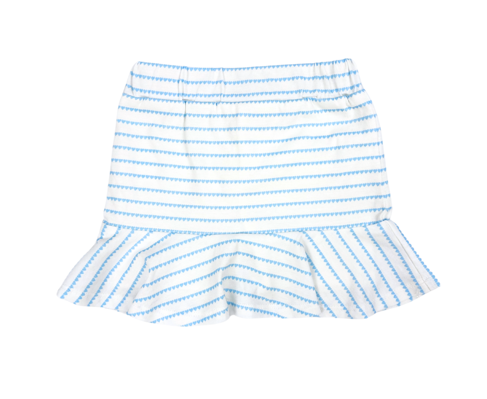 Nella June Tennis Skirt in Blue Heart Stripe