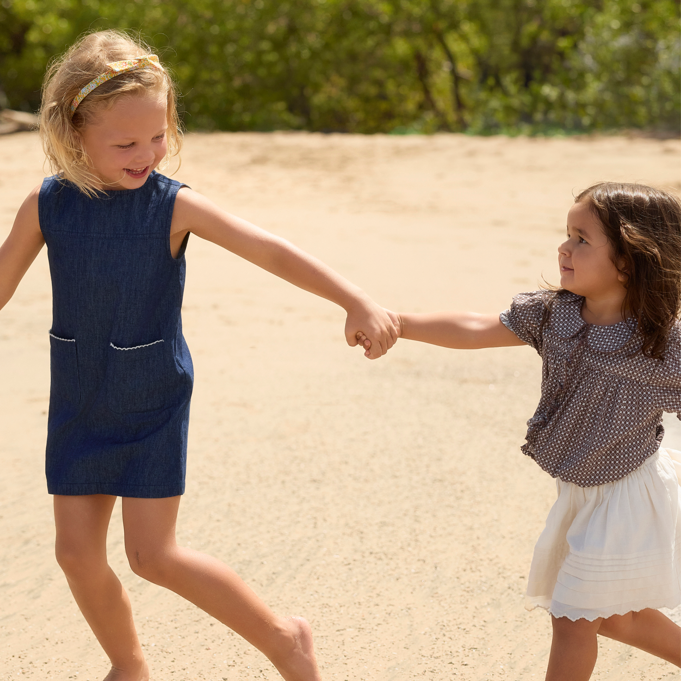 Minnow Girls Cafe Flora Puff Sleeve Collar Top