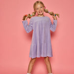 Lisle Dress- Lavender Velour