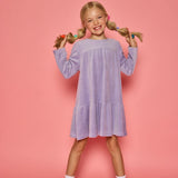 Lisle Dress- Lavender Velour
