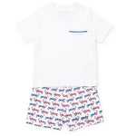 Lila and Hayes Patriotic Short Set