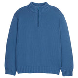 Little English Quarter Zip Sweater - Stormy Blue