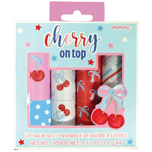 Iscream Cherry On Top Lip Balm Set