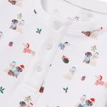Petite Plume Woof de Noël Snug Fit Pajamas