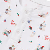 Petite Plume Woof de Noël Snug Fit Pajamas