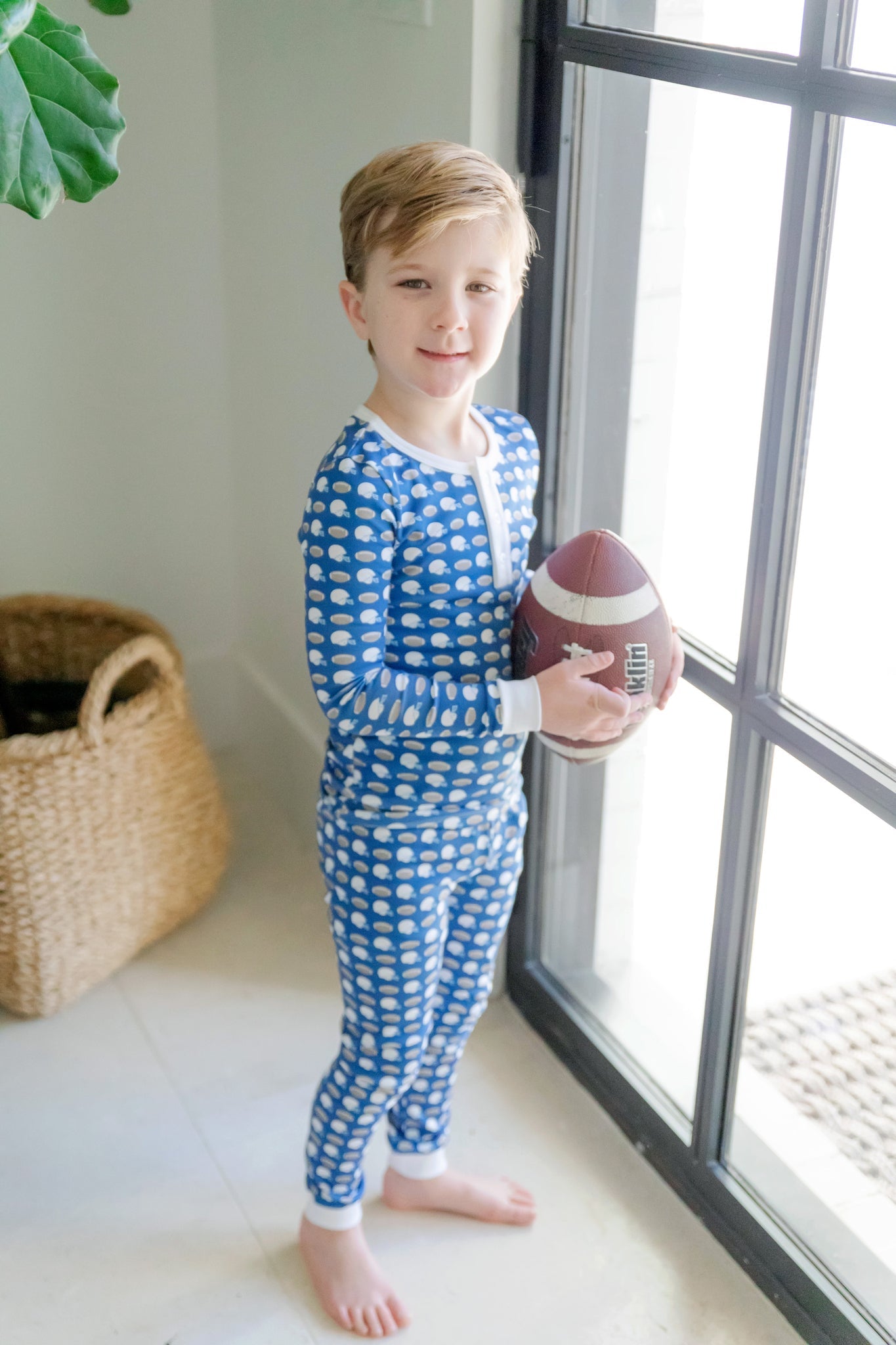 Jack Boys' Pajama Pant Set - First Down Football