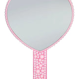 Iscream Pink Pearl Heart Hand Mirror