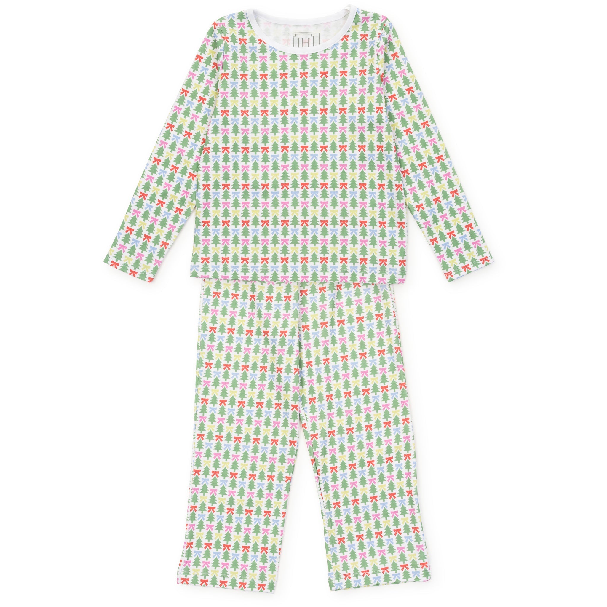 Lila and Hayes Millie Girls' Pant Set - Tree Topper Bows