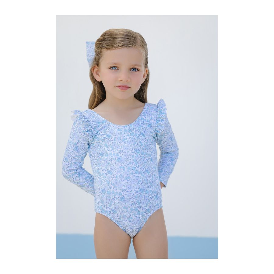 Sal & Pimenta Blue Ditsy Floral Rashguard