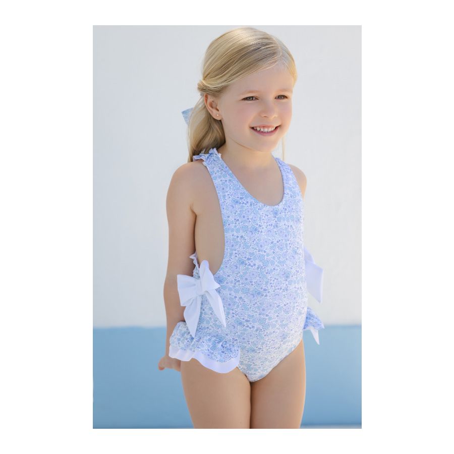 Sal & Pimenta Blue Ditsy Floral Swimsuit