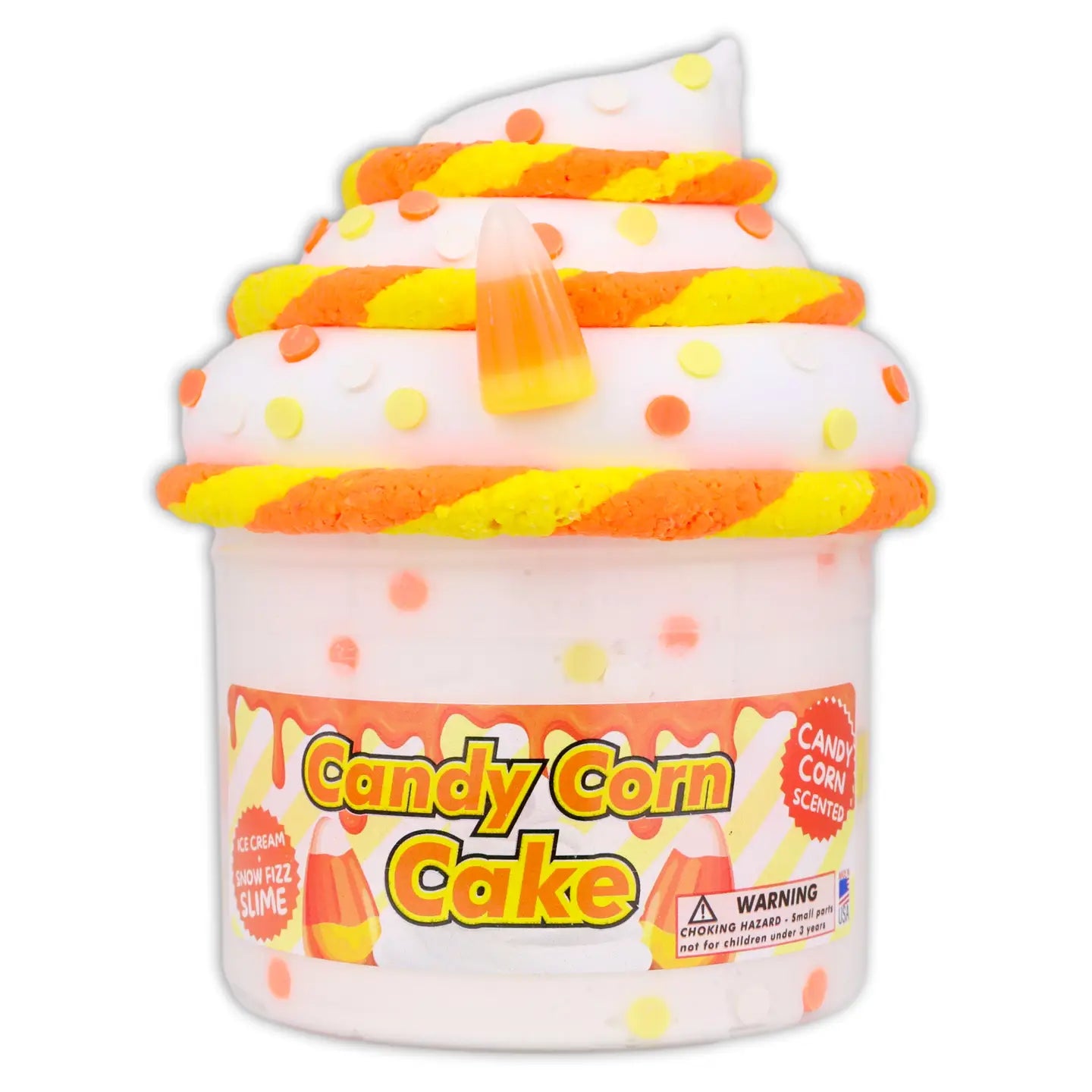 Dope Slimes Candy Corn Cake Slime