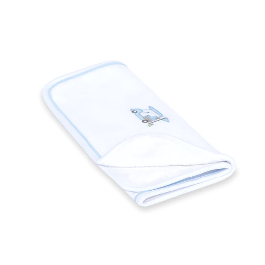 Magnolia Baby Little Golfer Burp Cloth- Light Blue