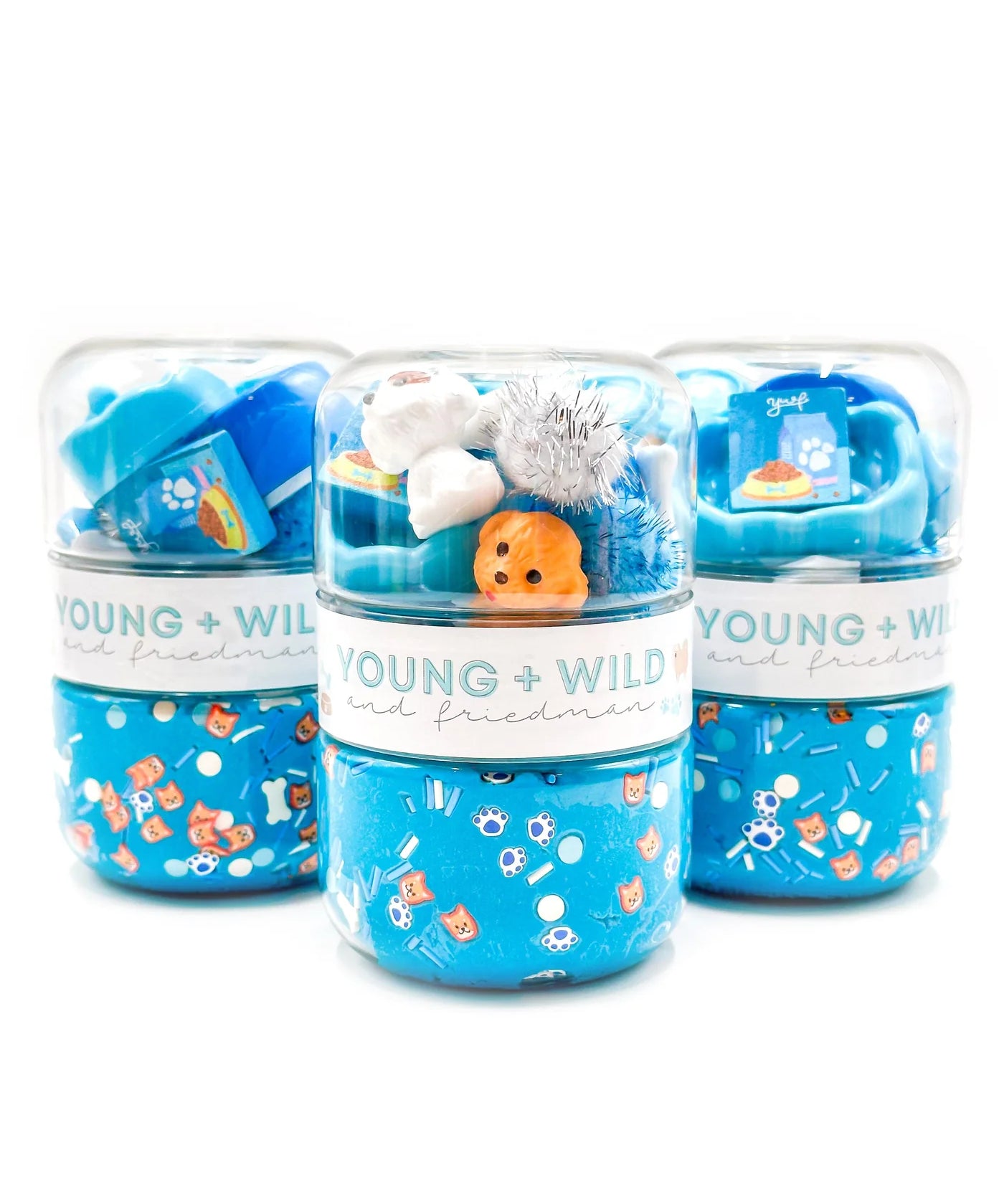 Young + Wild and Friedman Blue Pet Shop Grab & Go Dough Jar