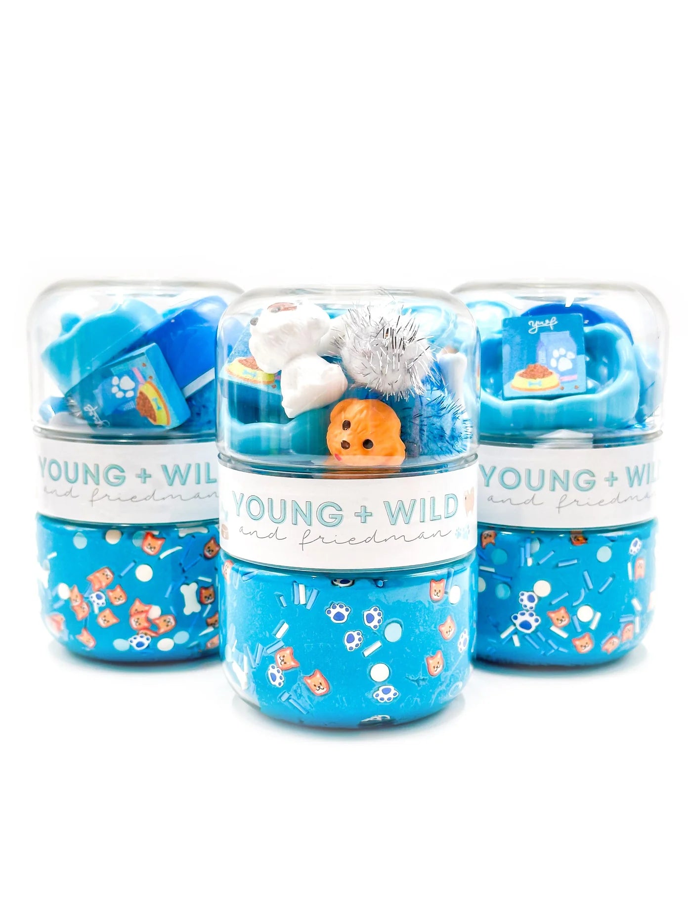 Young + Wild and Friedman Blue Pet Shop Grab & Go Dough Jar