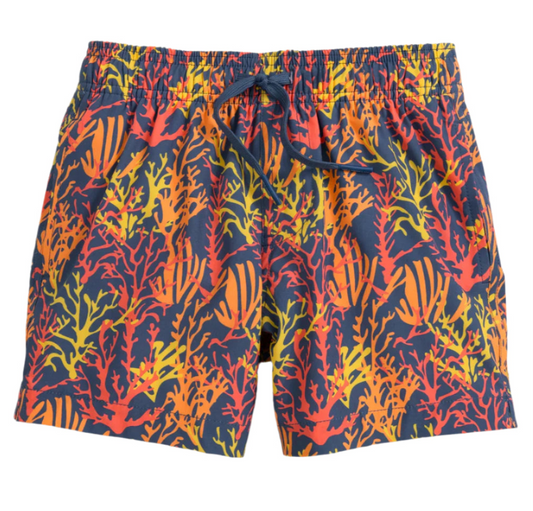 Southern Tide Coral Hideaway Swim Trunks - Peach Parfai