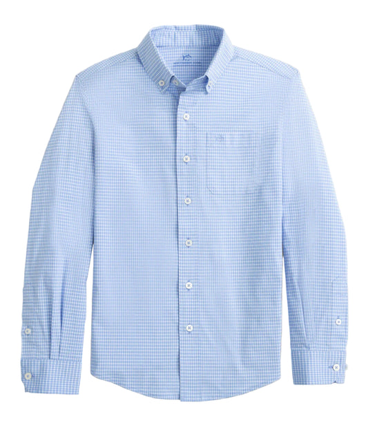 Crofton Plaid Charleston Sport Shirt- Ocean Channel